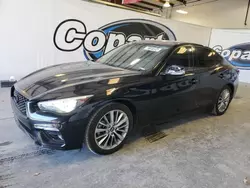 Salvage cars for sale at Lebanon, TN auction: 2018 Infiniti Q50 Luxe