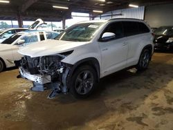 Salvage cars for sale from Copart American Canyon, CA: 2017 Toyota Highlander Hybrid Limited