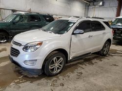 Chevrolet salvage cars for sale: 2016 Chevrolet Equinox LTZ