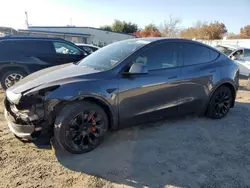 Salvage cars for sale at Sacramento, CA auction: 2021 Tesla Model Y