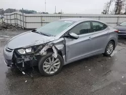 Salvage cars for sale at Dunn, NC auction: 2016 Hyundai Elantra SE