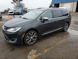 Salvage cars for sale at Woodhaven, MI auction: 2017 Chrysler Pacifica Limited