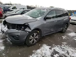 Salvage cars for sale at Duryea, PA auction: 2017 Nissan Pathfinder S