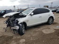 Salvage cars for sale at Chicago Heights, IL auction: 2017 Infiniti QX50