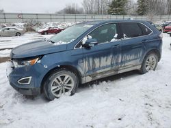 Salvage cars for sale at Davison, MI auction: 2018 Ford Edge SEL