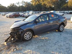 Salvage cars for sale from Copart Ocala, FL: 2019 Toyota Corolla L