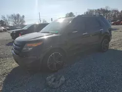 Salvage cars for sale at Mebane, NC auction: 2014 Ford Explorer Sport