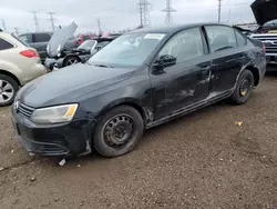 Salvage cars for sale at Elgin, IL auction: 2012 Volkswagen Jetta Base