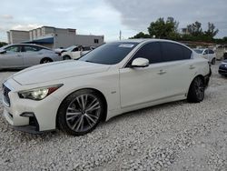 Salvage cars for sale at Opa Locka, FL auction: 2019 Infiniti Q50 Luxe