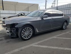 Salvage cars for sale at Sun Valley, CA auction: 2017 BMW 740 I