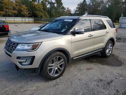 Salvage cars for sale from Copart Greenwell Springs, LA: 2017 Ford Explorer Limited