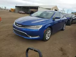 Salvage cars for sale at Brighton, CO auction: 2015 Chrysler 200 Limited