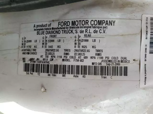 2007 Ford F750 Super Duty