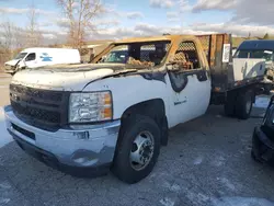 Salvage trucks for sale at Dyer, IN auction: 2012 Chevrolet Silverado C3500