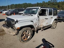 Salvage cars for sale at Greenwell Springs, LA auction: 2020 Jeep Wrangler Unlimited Sahara