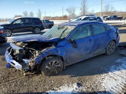 Salvage cars for sale from Copart Montreal Est, QC: 2018 Honda Civic LX