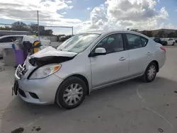 Nissan salvage cars for sale: 2012 Nissan Versa S