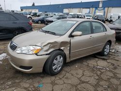 Salvage cars for sale at Woodhaven, MI auction: 2006 Toyota Corolla CE