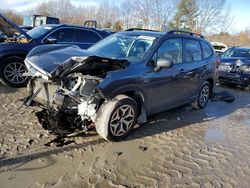 Salvage cars for sale at North Billerica, MA auction: 2021 Subaru Forester Premium