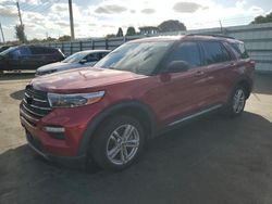 Salvage cars for sale at Miami, FL auction: 2020 Ford Explorer XLT