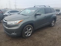 Vehiculos salvage en venta de Copart Elgin, IL: 2015 Toyota Highlander Limited