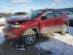 Salvage cars for sale at Woodhaven, MI auction: 2022 Jeep Compass Latitude LUX