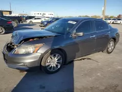 Salvage cars for sale at Grand Prairie, TX auction: 2012 Honda Accord EXL