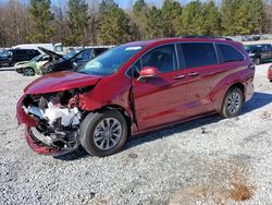 Vehiculos salvage en venta de Copart Gainesville, GA: 2022 Toyota Sienna XLE