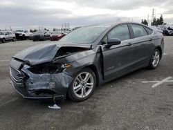 Salvage cars for sale at Rancho Cucamonga, CA auction: 2018 Ford Fusion SE Hybrid