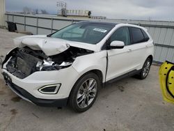 Salvage cars for sale at Kansas City, KS auction: 2015 Ford Edge Titanium