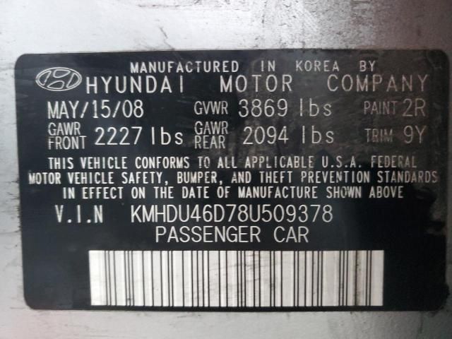 2008 Hyundai Elantra GLS