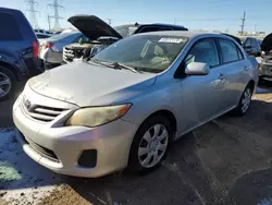 Salvage cars for sale at Elgin, IL auction: 2013 Toyota Corolla Base