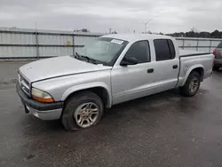 Vehiculos salvage en venta de Copart Dunn, NC: 2004 Dodge Dakota Quad Sport