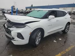 Salvage cars for sale at Woodhaven, MI auction: 2019 Chevrolet Blazer Premier