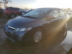 Salvage cars for sale from Copart San Martin, CA: 2008 Honda Civic Hybrid