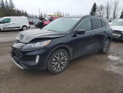 Salvage cars for sale at Bowmanville, ON auction: 2020 Ford Escape Titanium