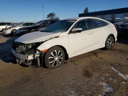 Salvage cars for sale from Copart Woodhaven, MI: 2016 Honda Civic LX