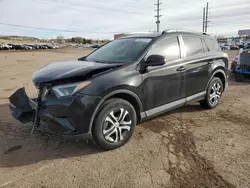 Salvage cars for sale at Colorado Springs, CO auction: 2018 Toyota Rav4 LE