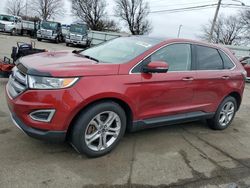 Salvage cars for sale from Copart Moraine, OH: 2017 Ford Edge Titanium