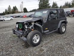 Jeep salvage cars for sale: 2003 Jeep Wrangler / TJ Sport