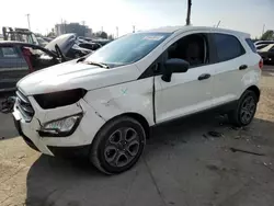 Ford Ecosport salvage cars for sale: 2020 Ford Ecosport S