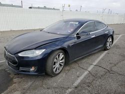 Salvage cars for sale at Van Nuys, CA auction: 2013 Tesla Model S