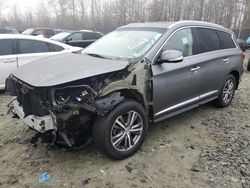 Salvage cars for sale at Waldorf, MD auction: 2020 Infiniti QX60 Luxe