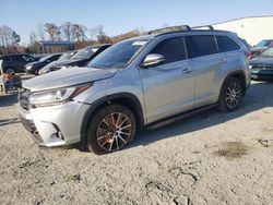 Salvage cars for sale at Spartanburg, SC auction: 2018 Toyota Highlander SE