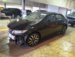 Salvage cars for sale at Indianapolis, IN auction: 2015 Honda Civic EXL