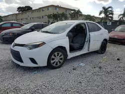 Toyota salvage cars for sale: 2015 Toyota Corolla L