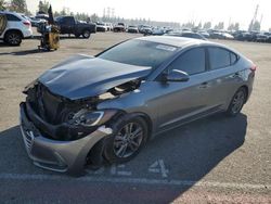 Salvage cars for sale at Rancho Cucamonga, CA auction: 2018 Hyundai Elantra SEL