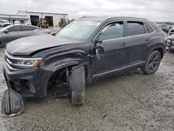 Salvage cars for sale at Lumberton, NC auction: 2022 Volkswagen Atlas Cross Sport SEL R-Line