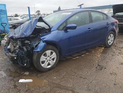 Salvage cars for sale at Woodhaven, MI auction: 2018 KIA Forte LX