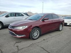 Salvage cars for sale at North Las Vegas, NV auction: 2015 Chrysler 200 Limited